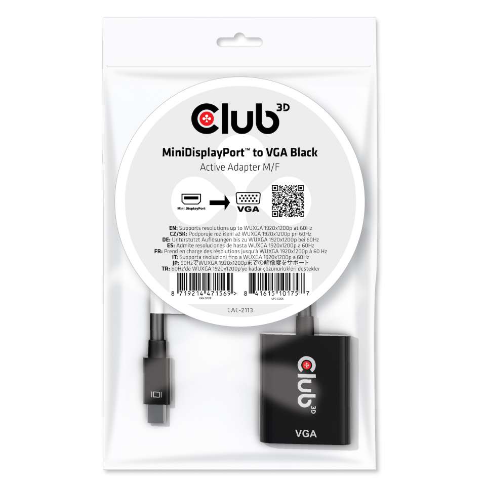 Club 3D MiniDisplayport auf VGA Adapter