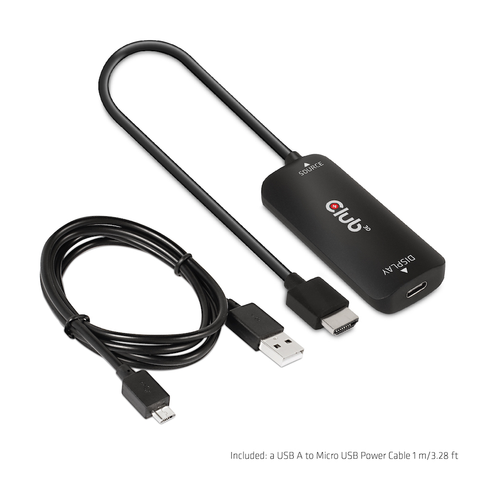 Club 3D HDMI+Micro-USB auf USB-C Adapter