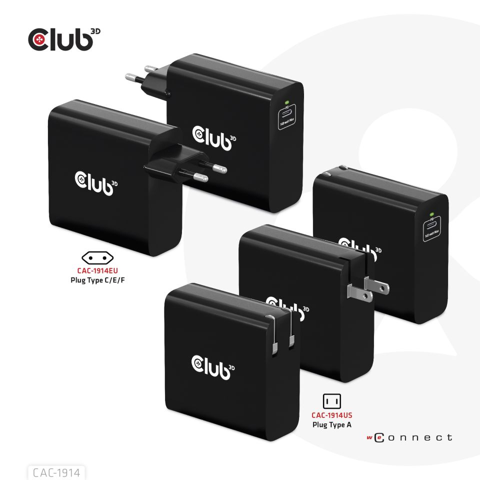 Club 3D Travel Charger 140W