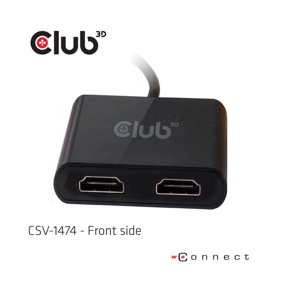 Club 3D Splitter USB-A auf 2 HDMI