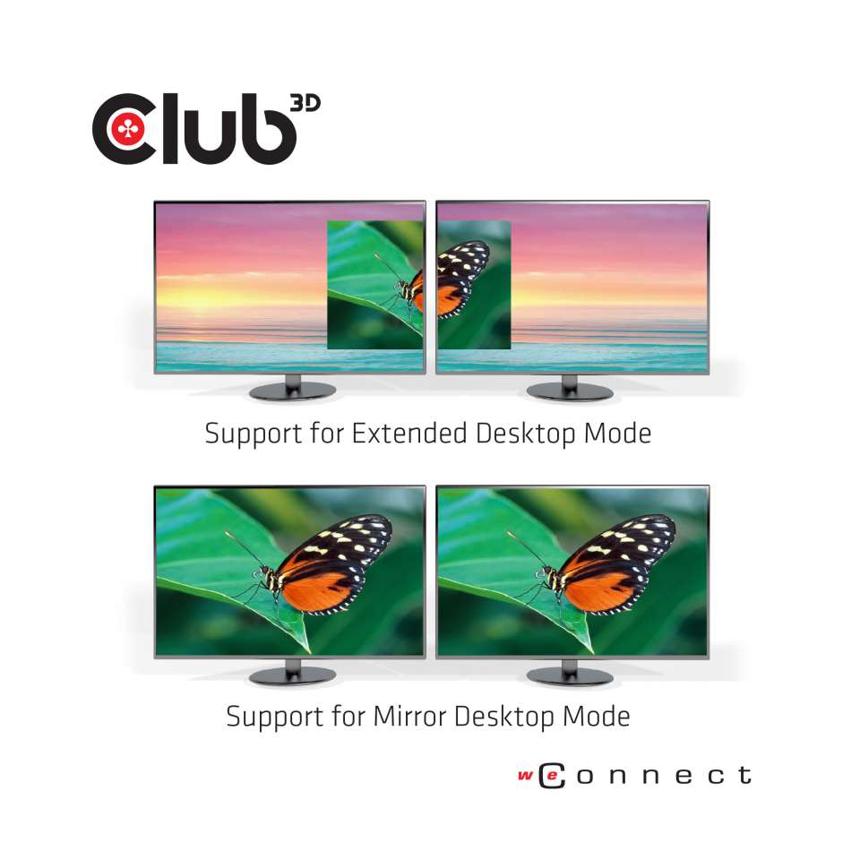 Club 3D Splitter USB-A auf 2 HDMI