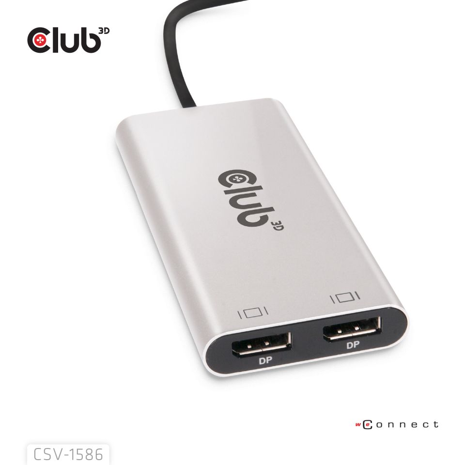 Club 3D Splitter Thunderbolt 3 zu Dual DisplayPort