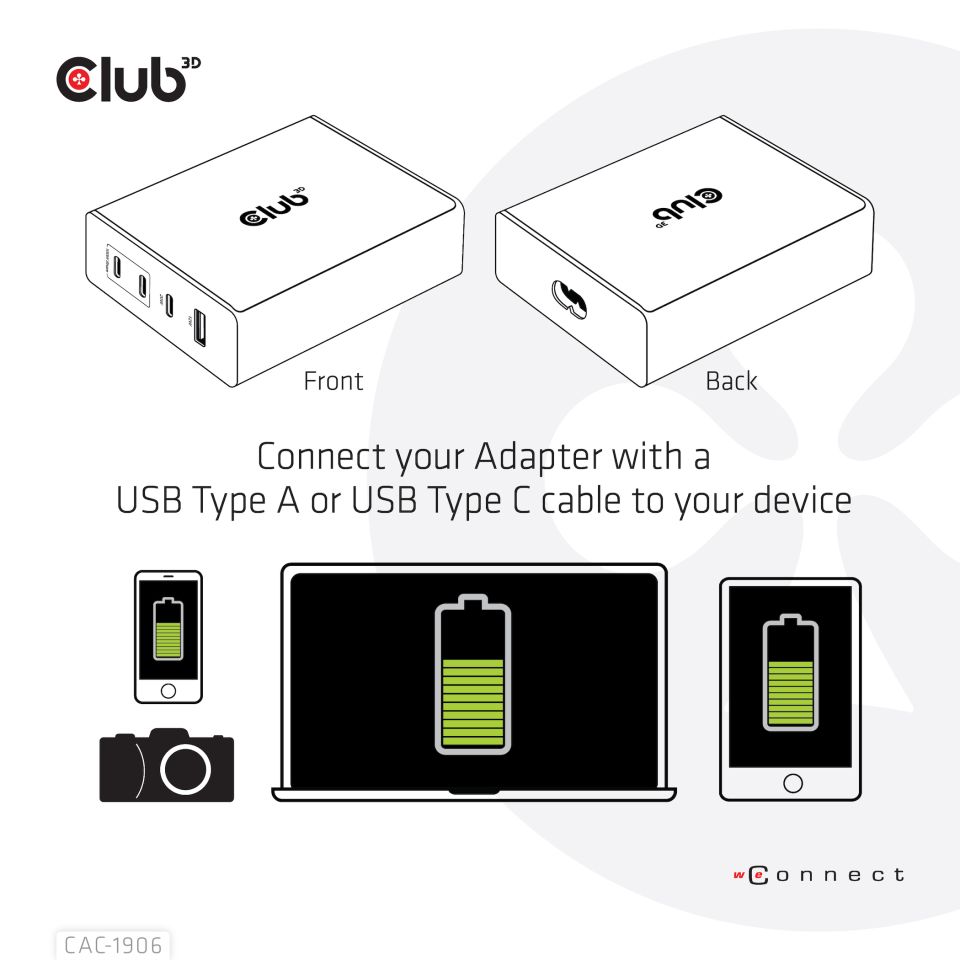 Club 3D Reiseladegerät - 132 W