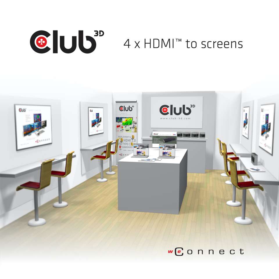 Club 3D  HDMI Switchbox 4 Ports