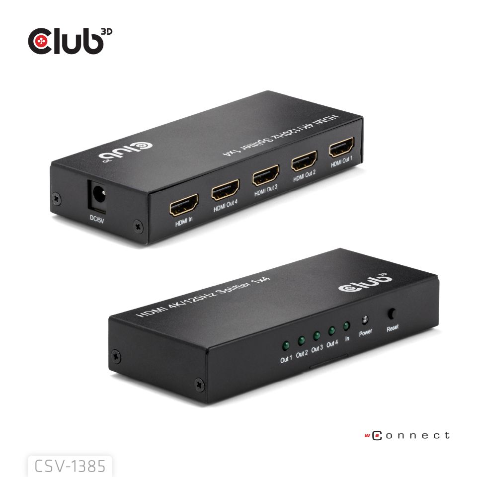 Club 3D Splitter 1 auf 4 HDMI