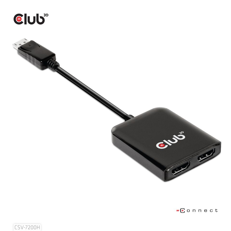 Club 3D Multi Stream Transport (MST) HUB - Dual HDMI