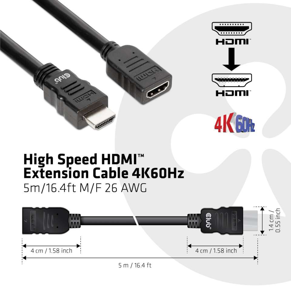 Club 3D HDMI-Kabel HighSpeed - 5 m