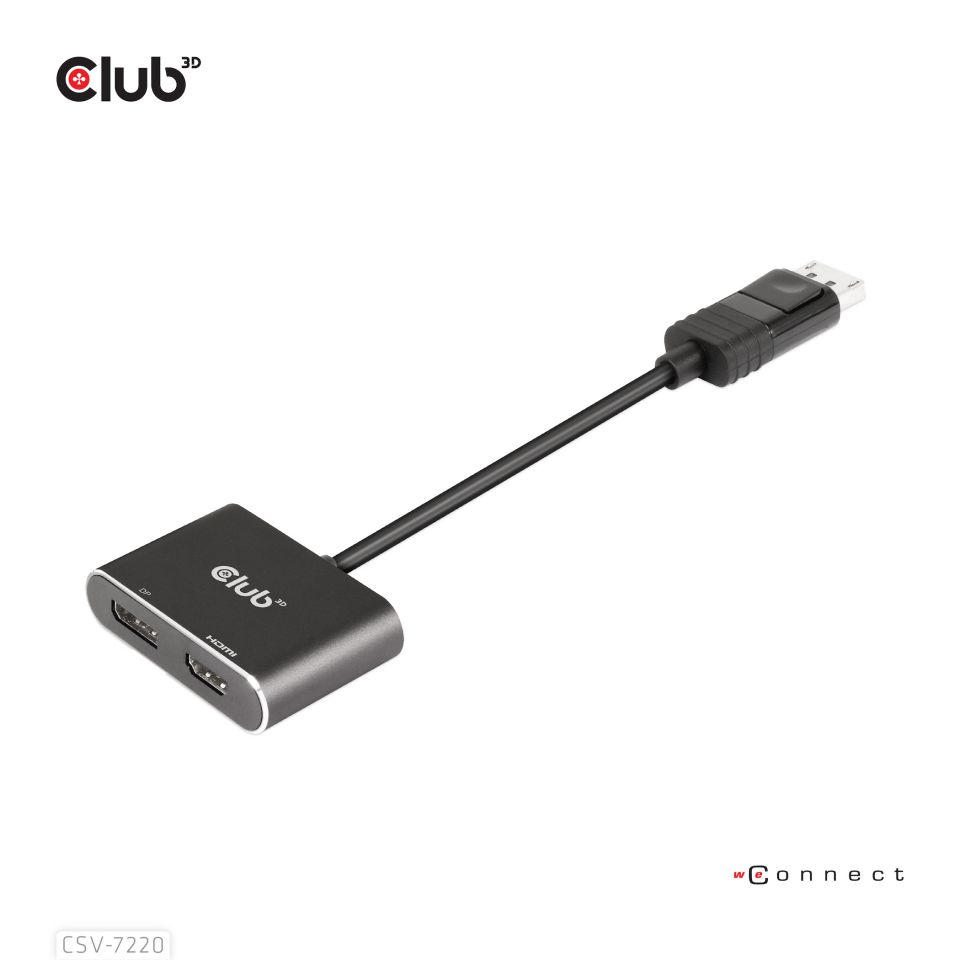 Club 3D Multi Stream Transport (MST) HUB - Dual Display