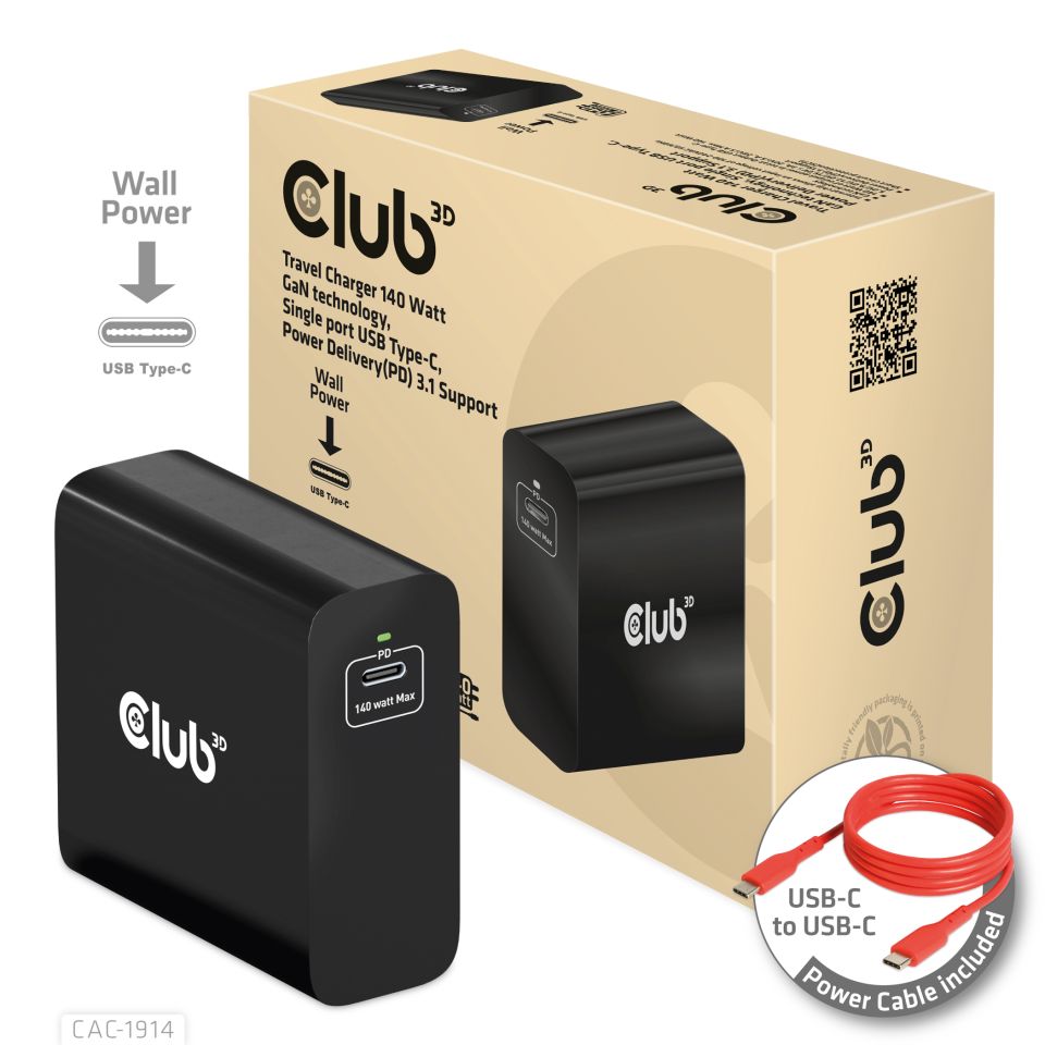 Club 3D Travel Charger 140W