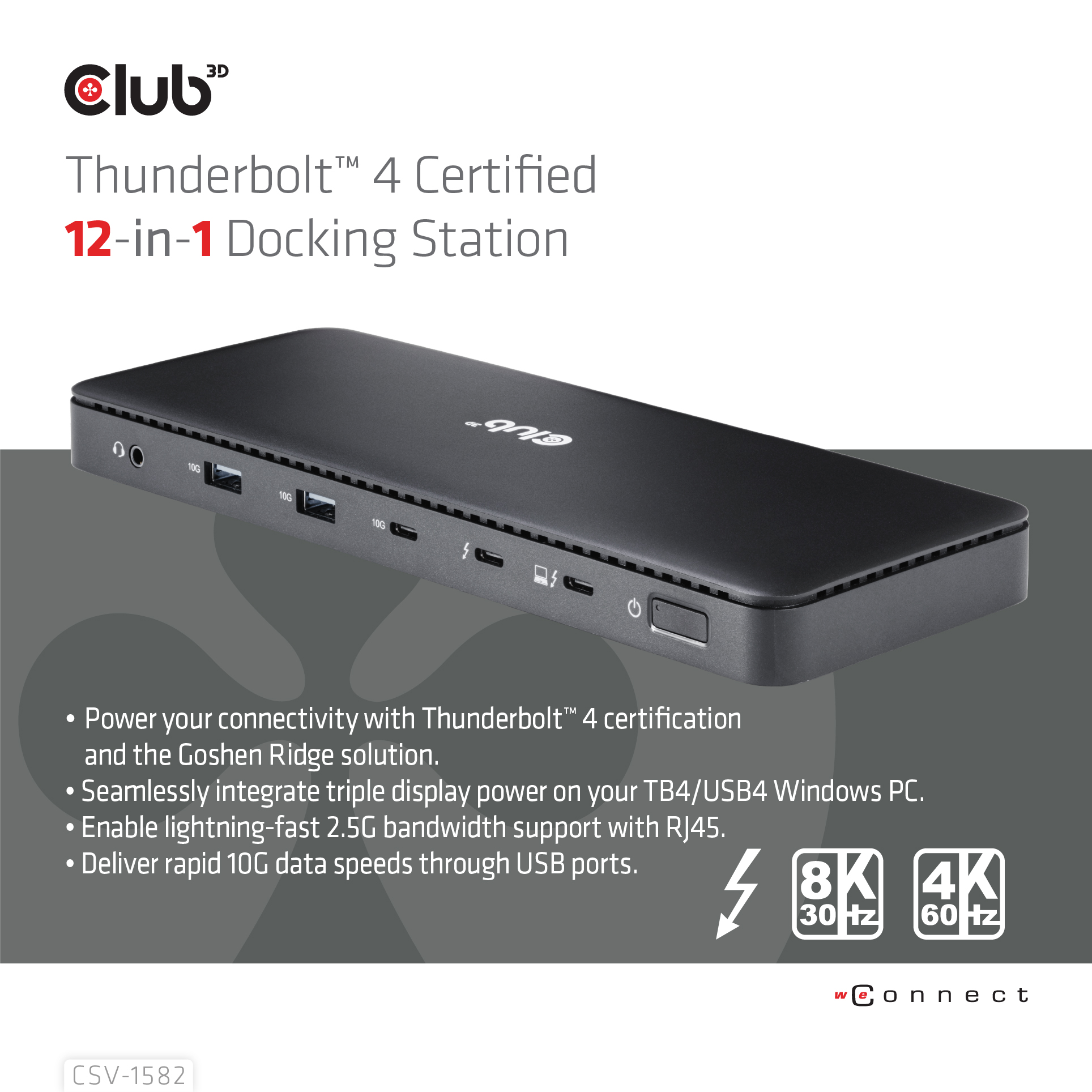 Club 3D Thunderbolt 4 - 12-in-1 DockingStation